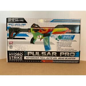 Hydro Strike Pulsar Pro Water Gel Bead Blaster 200 FPS Motorized Full Auto New